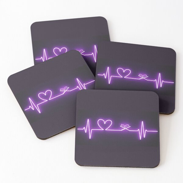 Item preview, Neon Purple Quran Heartbeat – Modern Islamic Cyberpunk Lifeline designed and sold by D-Islamic.