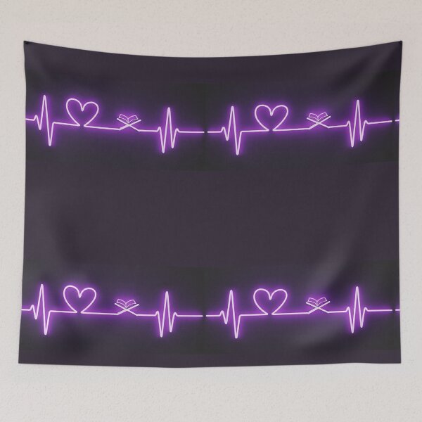Item preview, Neon Purple Quran Heartbeat – Modern Islamic Cyberpunk Lifeline designed and sold by D-Islamic.