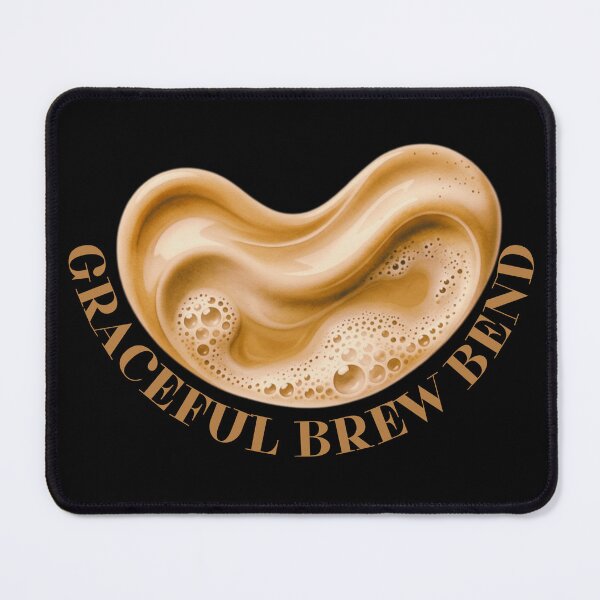 Item preview, Graceful Brew Bend - Heart Crema Coffee Art designed and sold by RDproject.
