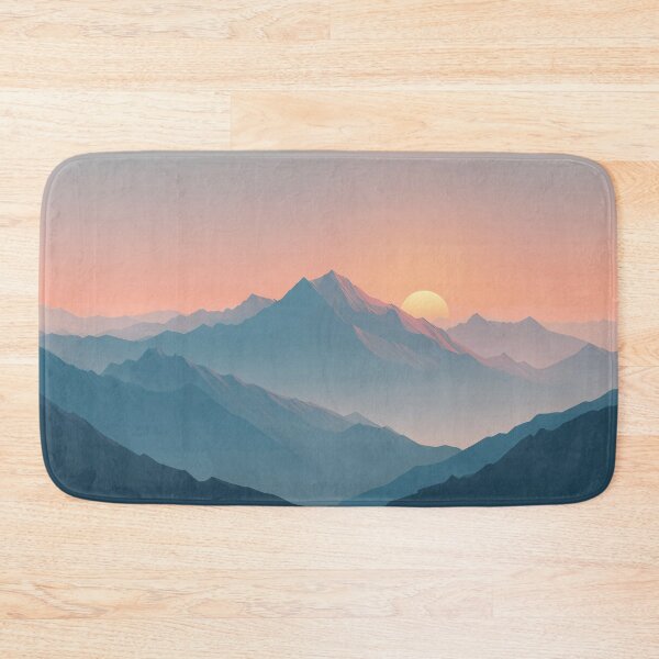 Item preview, Minimalist Mountain, Nature Landscape, Sunrise Mountain designed and sold by PandaKunst.