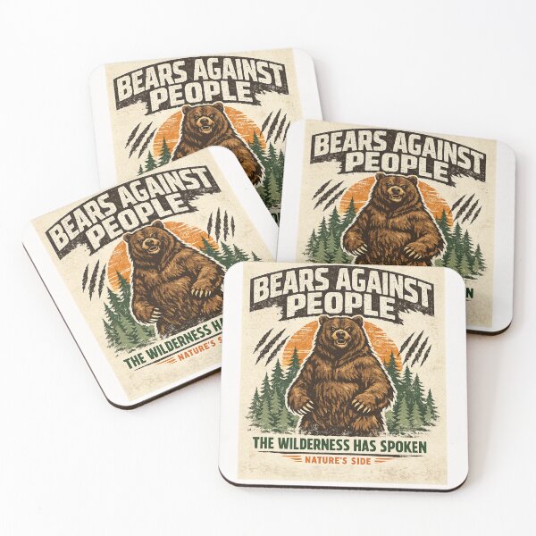 Item preview, Bears Against People The Wilderness Has Spoken Nature's Side Wild Animal Lover Environmentalist designed and sold by Pawsome Quotes.