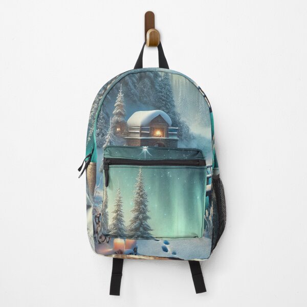 Item preview, SERENE SNOWY CABIN designed and sold by freedomanywere.