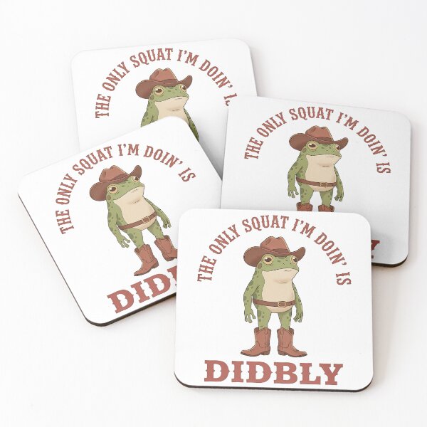 Item preview, The Only Squat I'm Doin' Is Diddly designed and sold by friedcactstudio.