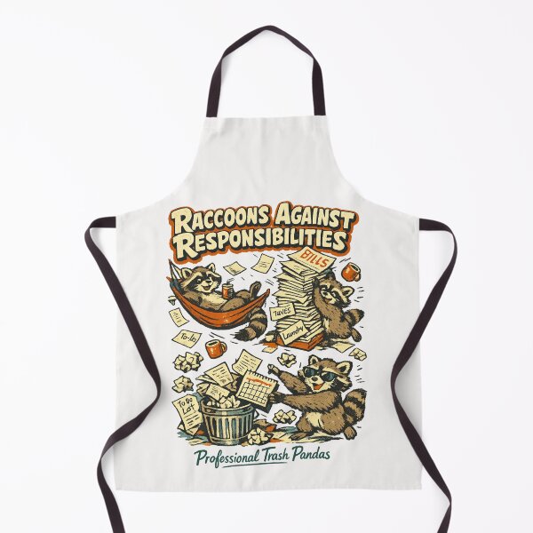 Item preview, Raccoons Against Responsibilities Professional Trash Pandas Funny Raccoon Adulting Humor designed and sold by Pawsome Quotes.