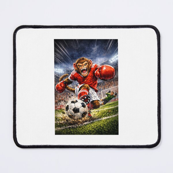 Item preview, Punch Monkey Soccer Action Sticker designed and sold by Krishkhatri312.
