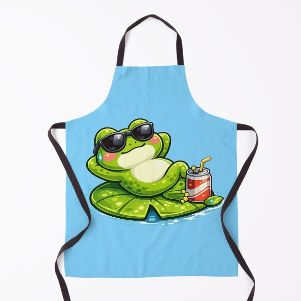 Item preview, Frog relaxing on a water lily designed and sold by FroggyOnly.
