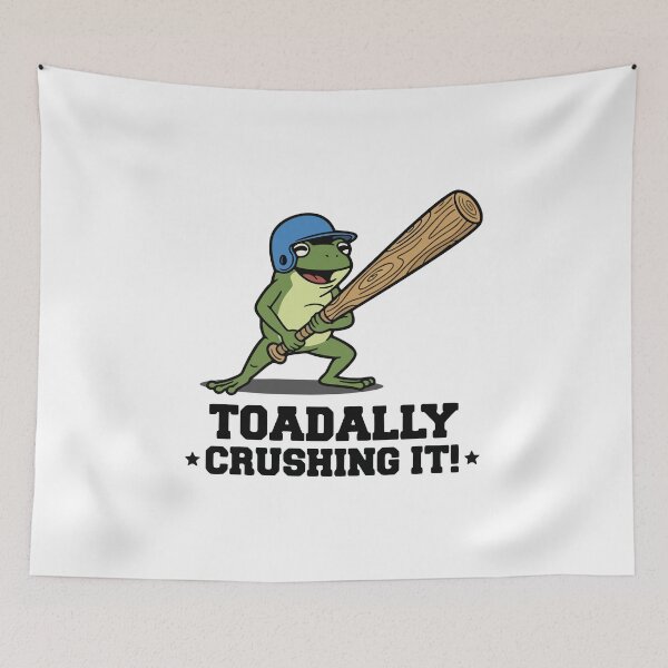 Item preview, Baseball Frog Batter Cartoon designed and sold by Floomart.