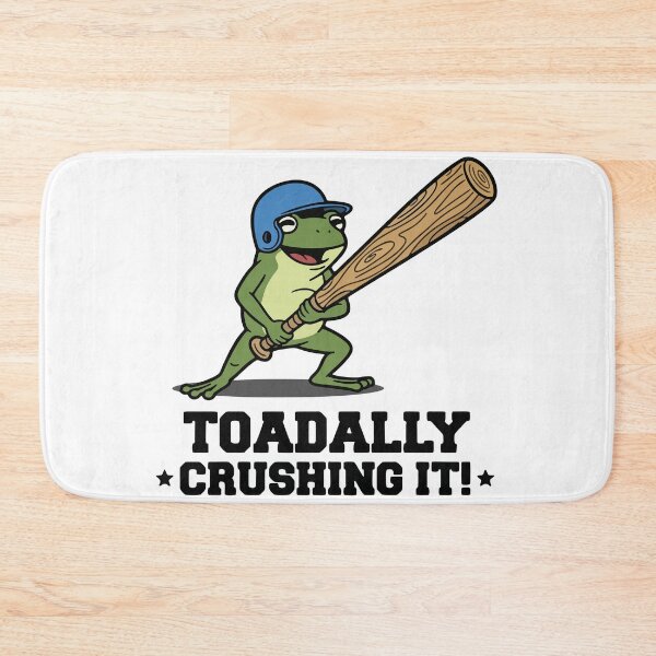 Item preview, Baseball Frog Batter Cartoon designed and sold by Floomart.