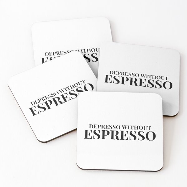 Artikelvorschau, Depresso ohne Espresso-Design für leichte Kleidung entworfen und verkauft von Coffee Vibes.