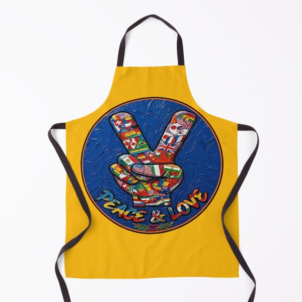 Item preview, Global Unity Project - Peace & Love V-Sign with World Flags - Circular Logo designed and sold by Italian Ink Studio.