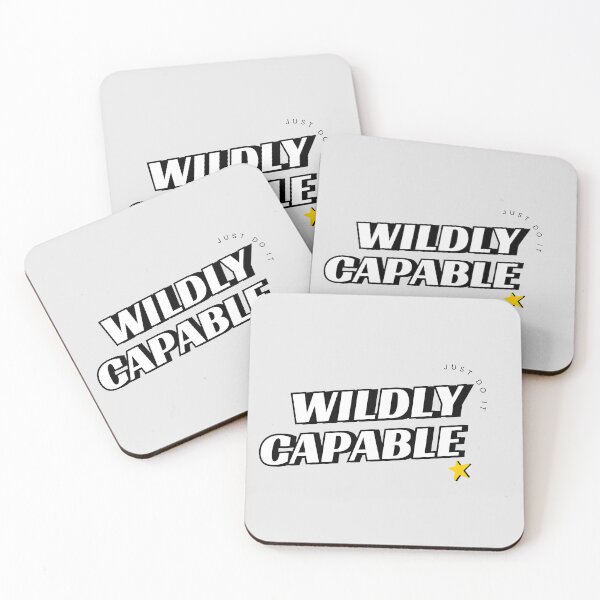 Item preview, Wildly Capable – Motivational Confidence Quote Typography Design designed and sold by StylZthetic.