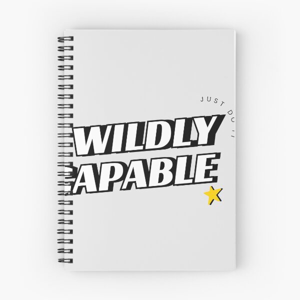 Item preview, Wildly Capable – Motivational Confidence Quote Typography Design designed and sold by StylZthetic.