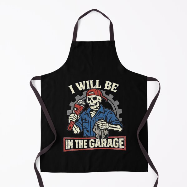 Item preview, I Will Be In The Garage Skeleton Mechanic Dad Fathers Day designed and sold by clothesy7.