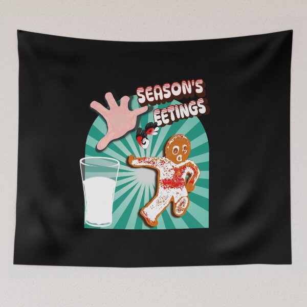 Item preview, Seasons Greetings Gingerbread Running Man Classic designed and sold by ALIHAIDER111.