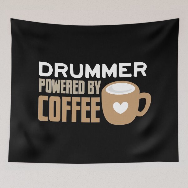 Item preview, Drummer powered by coffee designed and sold by jazzydevil.