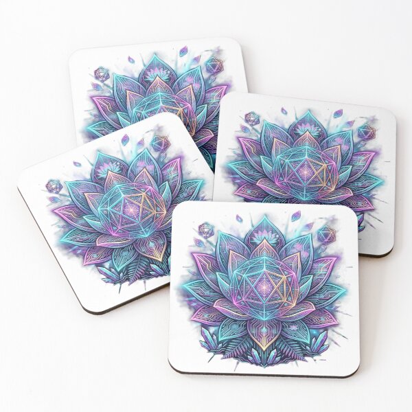 Item preview, Fractal Neon Mandala Lotus designed and sold by Prism-Bubble.