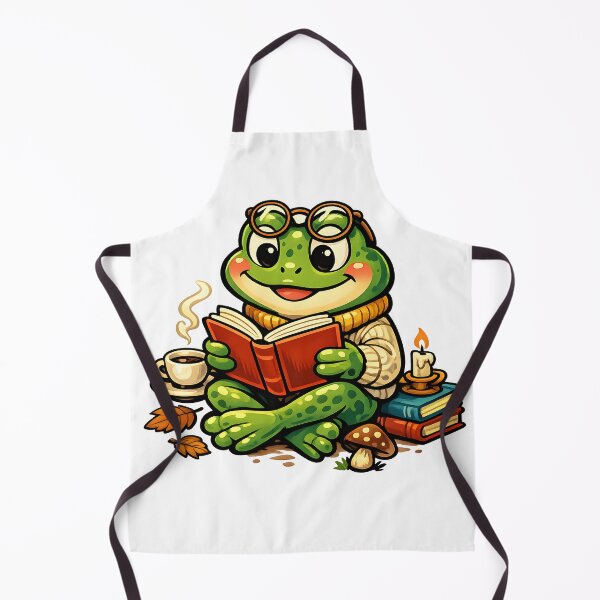 Item preview, Cozy Reading Frog Gift for Frog Vibes Lovers Sticker Design Art designed and sold by Divakar Fashion.