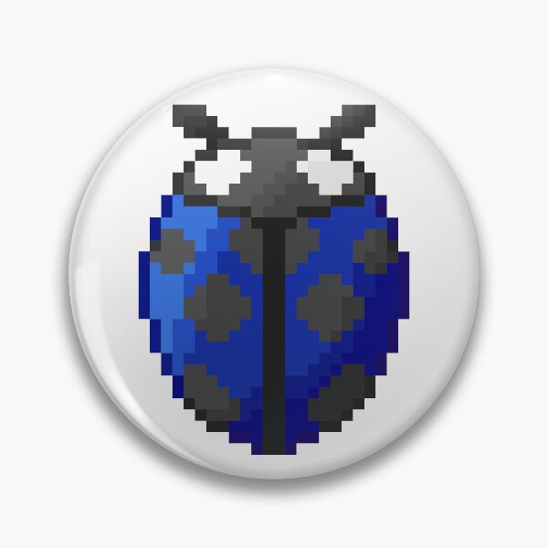 Item preview, Lil blue pixelart Ladybird(Ladybug) designed and sold by CyberphnxArtz.