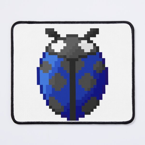Item preview, Lil blue pixelart Ladybird(Ladybug) designed and sold by CyberphnxArtz.