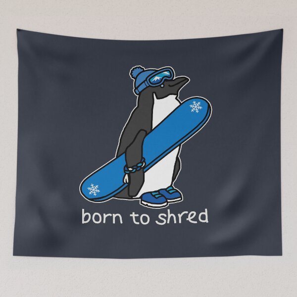 Item preview, Penguin Born to Shred designed and sold by ellenhenry.