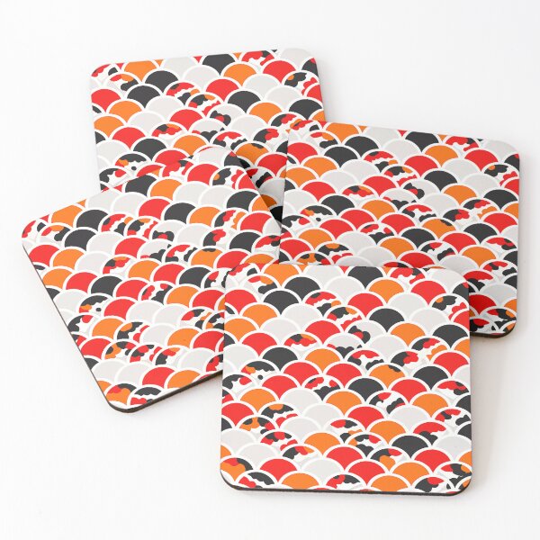 Item preview, Koi Fish Marbled Scale Water Garden Pattern designed and sold by WildlifeInc.