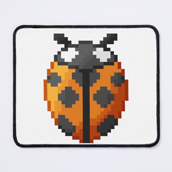 Item preview, Lil orange pixelart Ladybird(Ladybug) designed and sold by CyberphnxArtz.