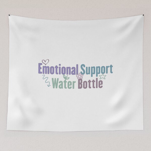 Item preview, Emotional Support Water Bottle design funny hydration motivation humor designed and sold by Pawsome Quotes.