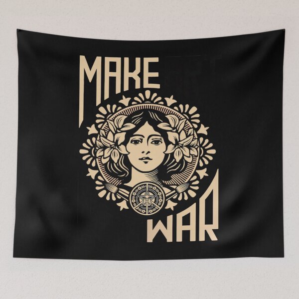 Item preview, Make Art Not War Symbol  designed and sold by ALIHAIDER111.