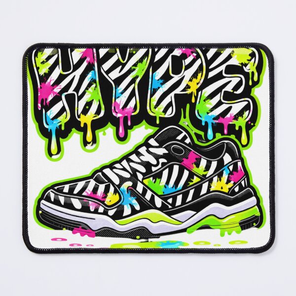 Item preview, HYPE Zebra Pattern Street Sneaker Graffiti Art designed and sold by Imaginarium of Chaos falcon88 .