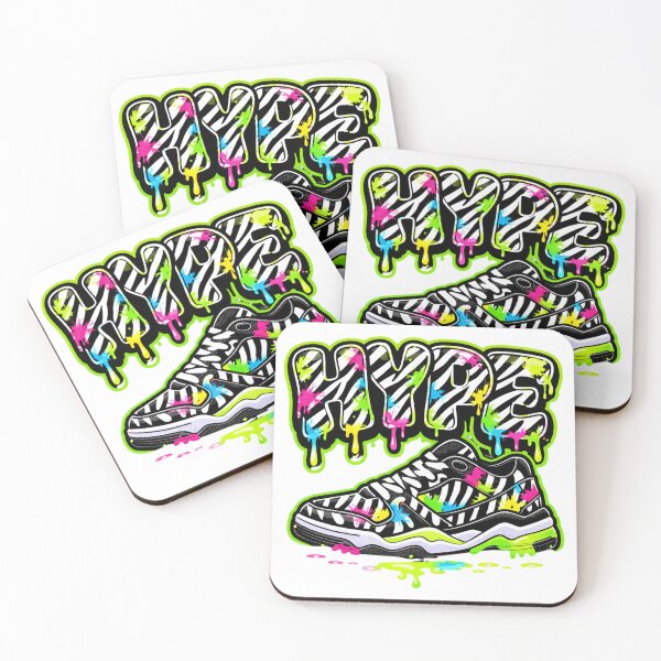 Item preview, HYPE Zebra Pattern Street Sneaker Graffiti Art designed and sold by Imaginarium of Chaos falcon88 .