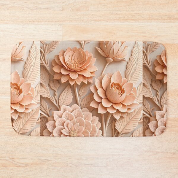 Item preview, Vintage Peach Blossom Botanical Pattern designed and sold by Bronze-Starr.