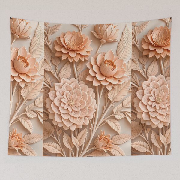 Item preview, Vintage Peach Blossom Botanical Pattern designed and sold by Bronze-Starr.