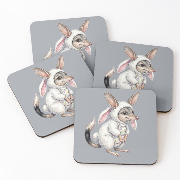 Item preview, Cute Easter Bilby in Bunny Suit - Watercolor Australian Wildlife designed and sold by Wennebabs.