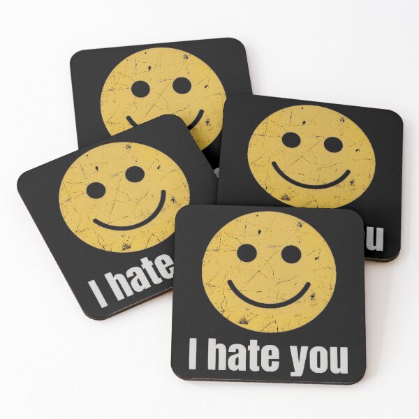 Item preview, I Hate You Smiley Face designed and sold by friedcactstudio.