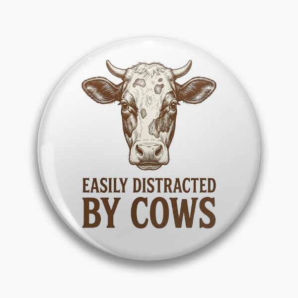 Item preview, Easily Distracted By Cows  designed and sold by friedcactstudio.