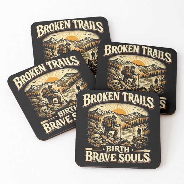 Item preview, Broken trails birth brave souls motivational designed and sold by Obiechefu.