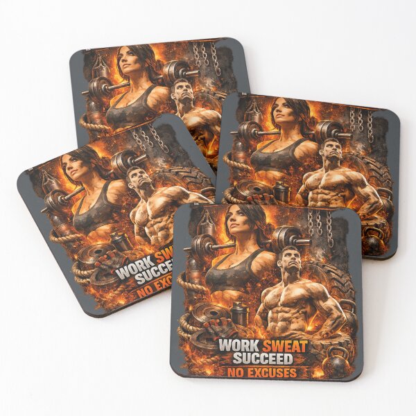 Item preview, Push Your Limits – Fiery Gym Warrior Design designed and sold by StorySeller85.