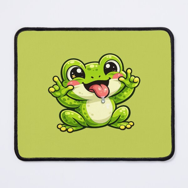 Item preview, Mischievous frog with a playful smile designed and sold by FroggyOnly.