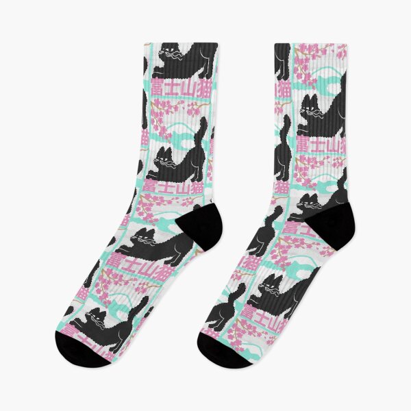 Item preview, Black Cat of Mount Fuji designed and sold by petiteToulon.