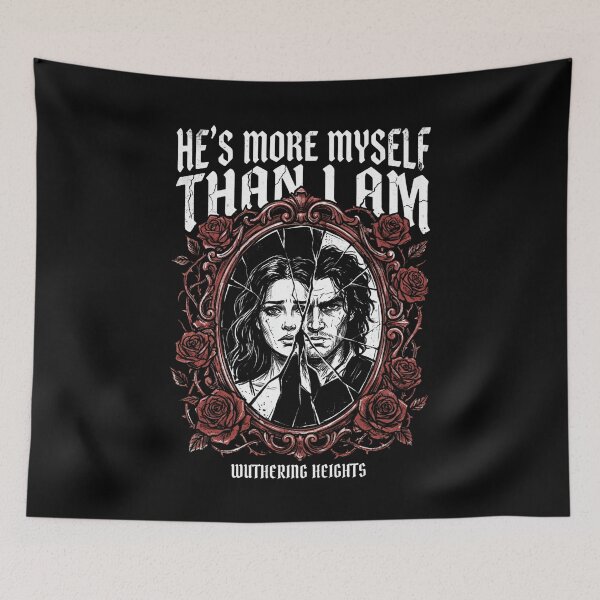 Item preview, Wuthering Heights He's More Myself Than I Am Broken Mirror Quote designed and sold by Fenay Designs.