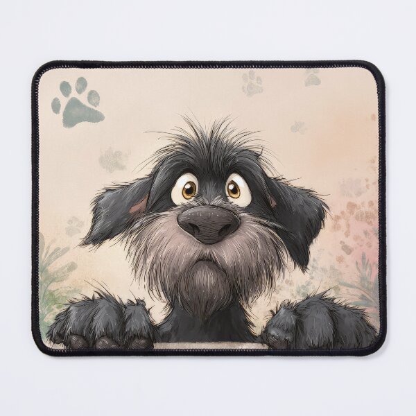 Item preview, Korthals Griffon Peeking over Wall 01 designed and sold by Elisabeth Lucas.