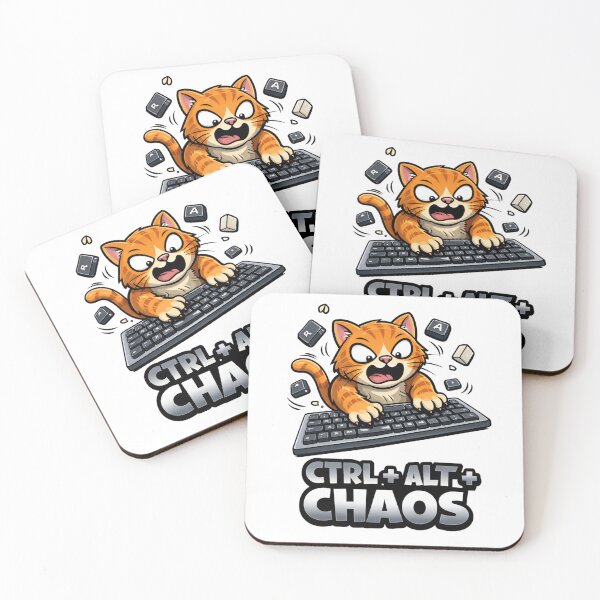 Item preview, Ctrl Alt Chaos Funny Programmer Cat Meme designed and sold by the-dovlat.
