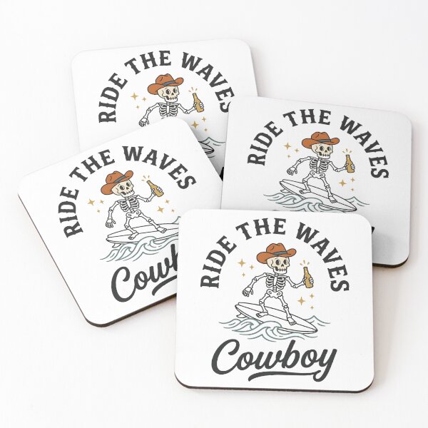 Item preview, RIDE THE WAVES Cowboy designed and sold by friedcactstudio.