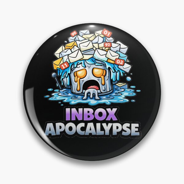 Item preview, Inbox Apocalypse Funny Email Overload Meme designed and sold by the-dovlat.