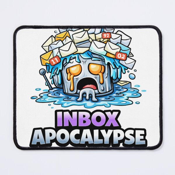Item preview, Inbox Apocalypse Funny Email Overload Meme designed and sold by the-dovlat.