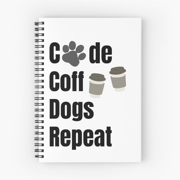 Item preview, Code Coffee Dogs Repeat - Funny Programmer and Dog Lover Design designed and sold by SihameArtify.