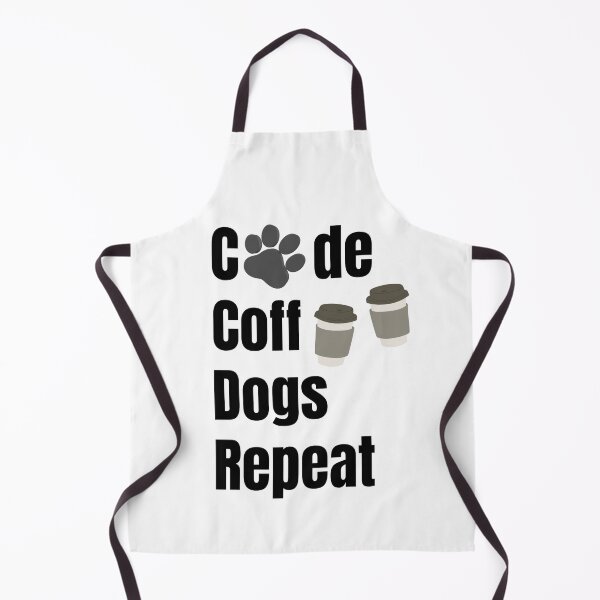 Item preview, Code Coffee Dogs Repeat - Funny Programmer and Dog Lover Design designed and sold by SihameArtify.