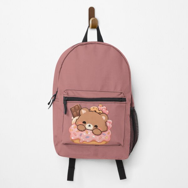 Item preview, Adorable Kawaii Bear in Strawberry Donut designed and sold by Trendora90.