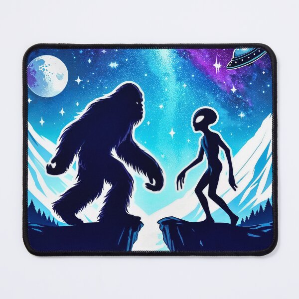Item preview, Bigfoot Meets Alien UFO Sasquatch Yeti  designed and sold by deelitt.