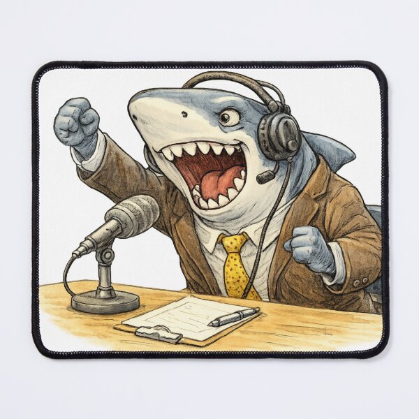 Item preview, Shark Sports Commentator designed and sold by photoparadise22.